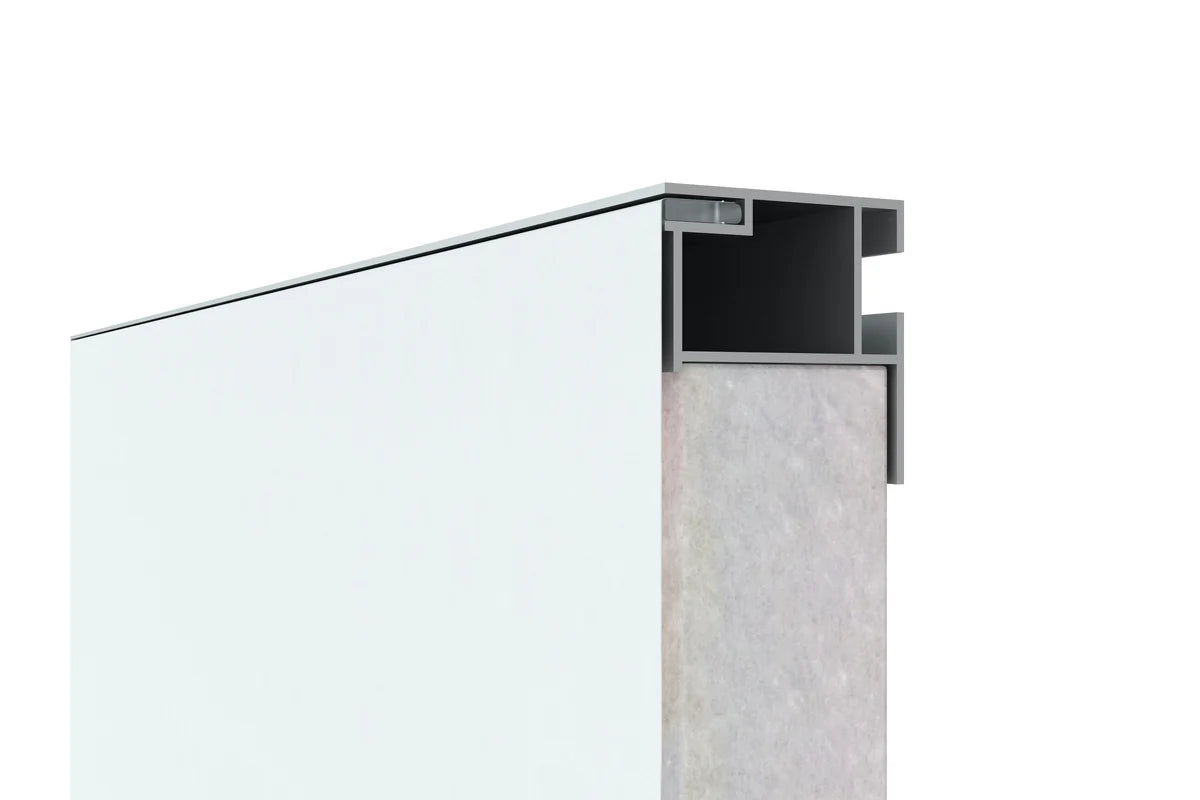 Acoustic Frame 45 profile and sound-absorbing infill, section detail