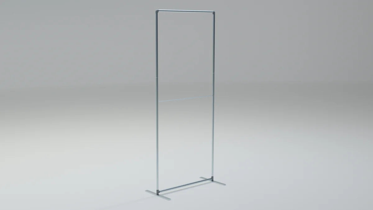 Thin Zipper Wall UP frame without the textile cover