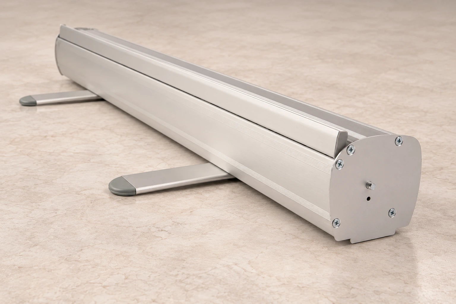 Economy roll-up cassette and swivel feet