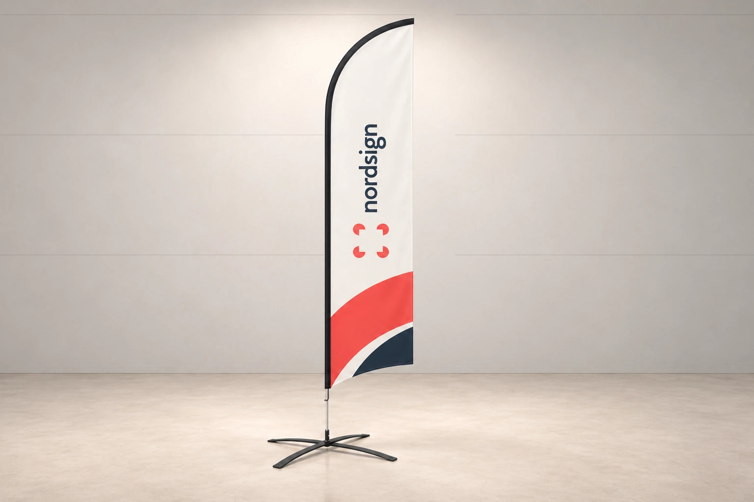 Single-sided Premium Feather Beach Flag