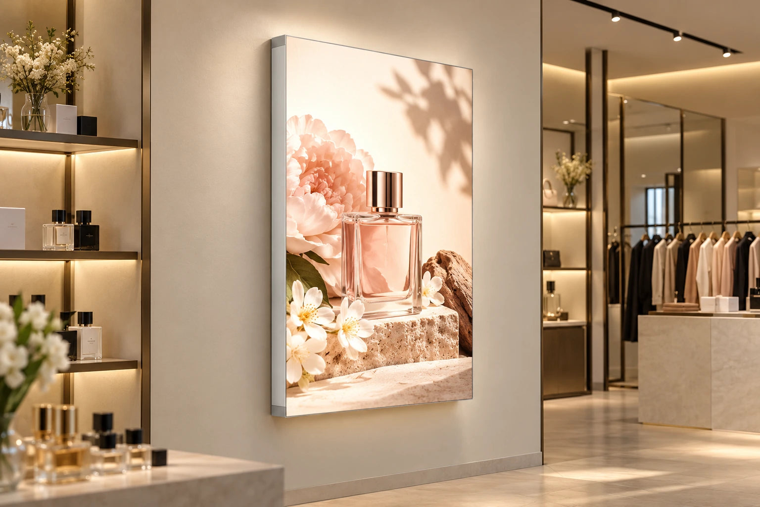 Ścienna podświetlana rama tekstylna Pop-Up Lightbox