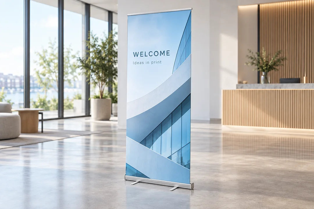 Système de roll-up léger pour salons, équipes commerciales et campagnes temporaires
