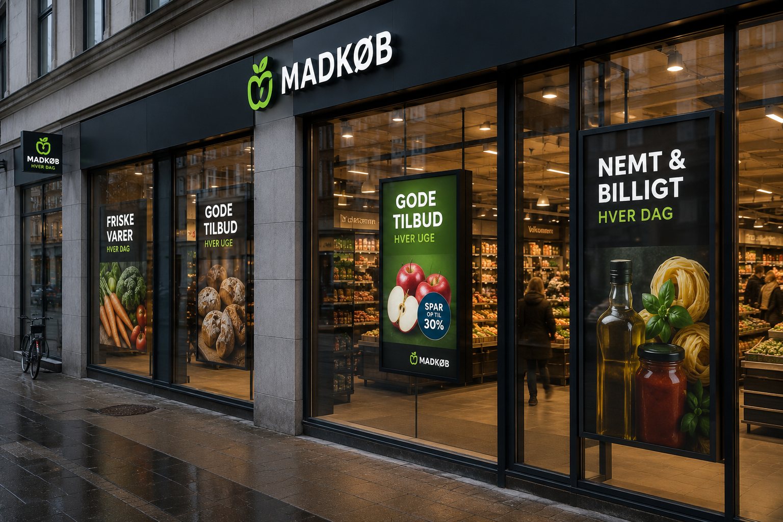 Une campagne, de la vitrine au magasin