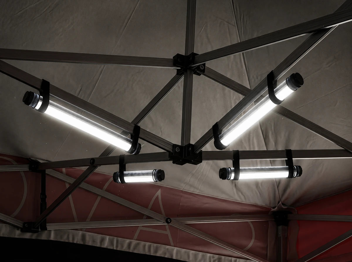 
Éclairage LED rechargeable de tente