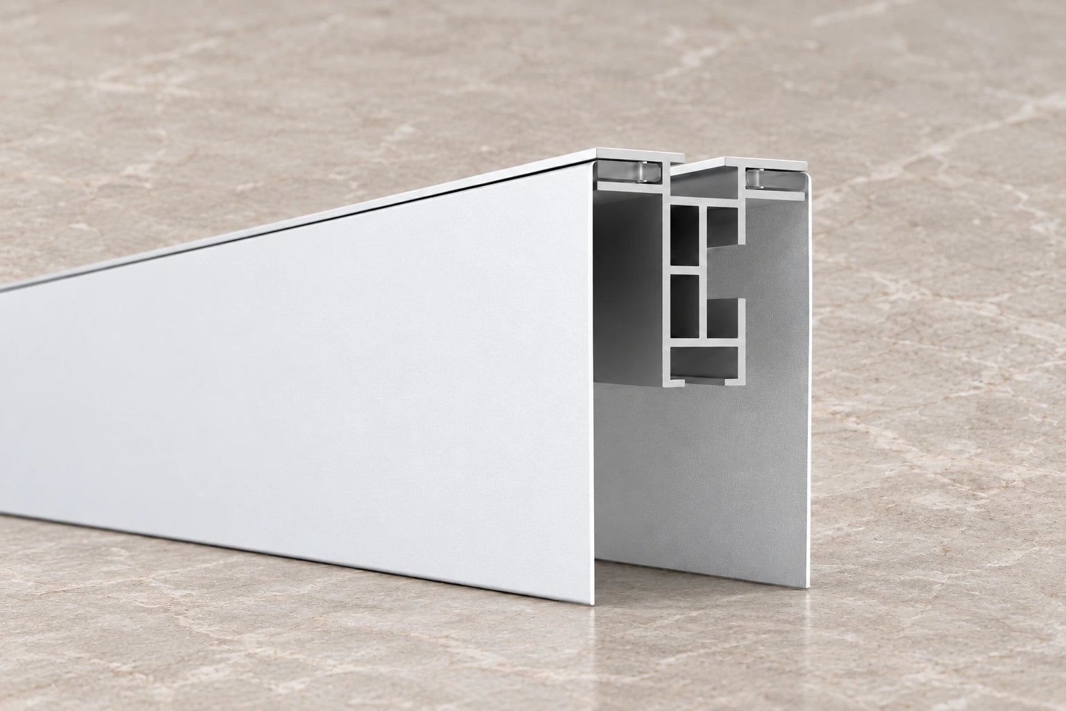 Profilé Double Frame 44 avec une rainure pour visuel de chaque côté