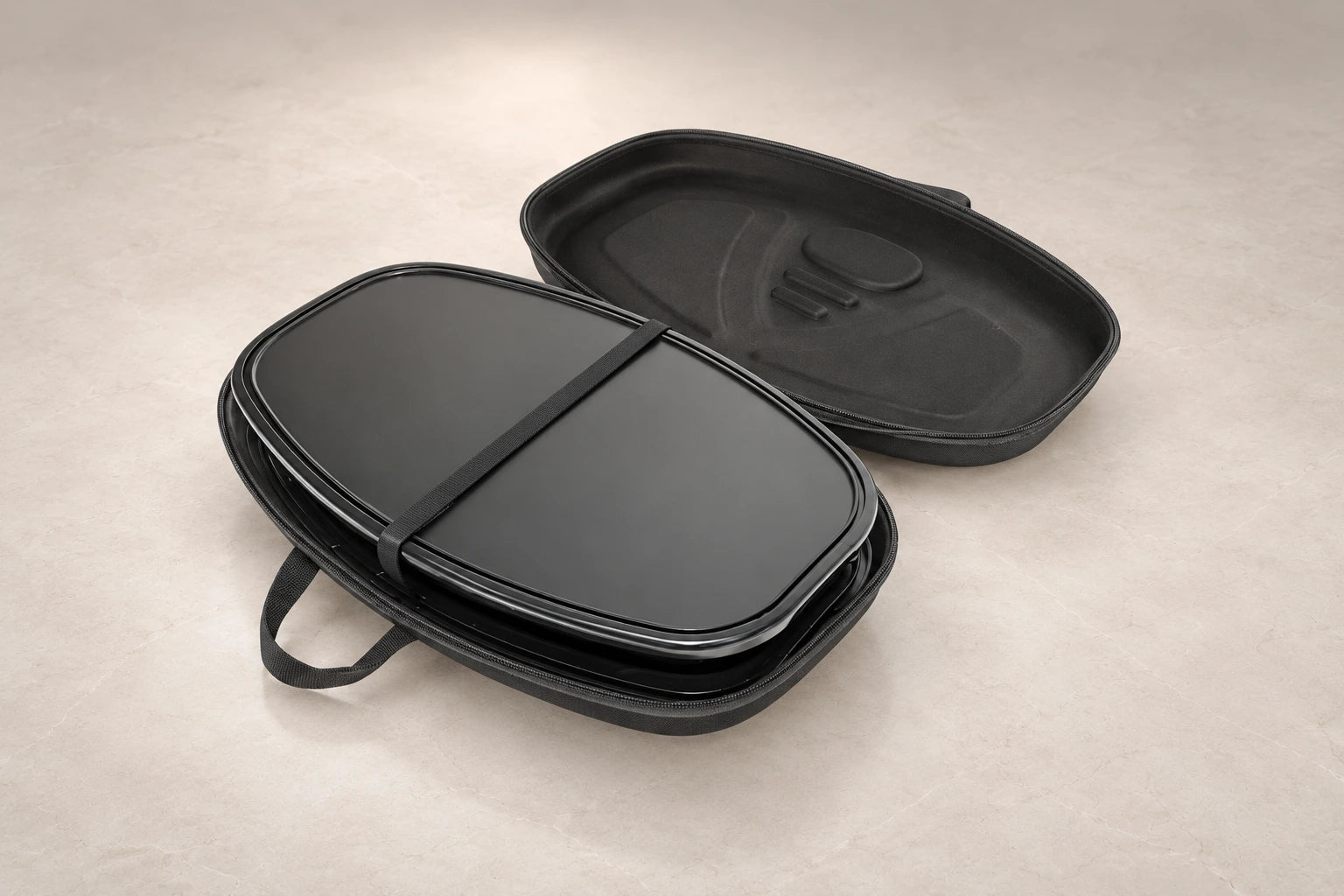 Valise de transport Quick Oval Counter ouverte