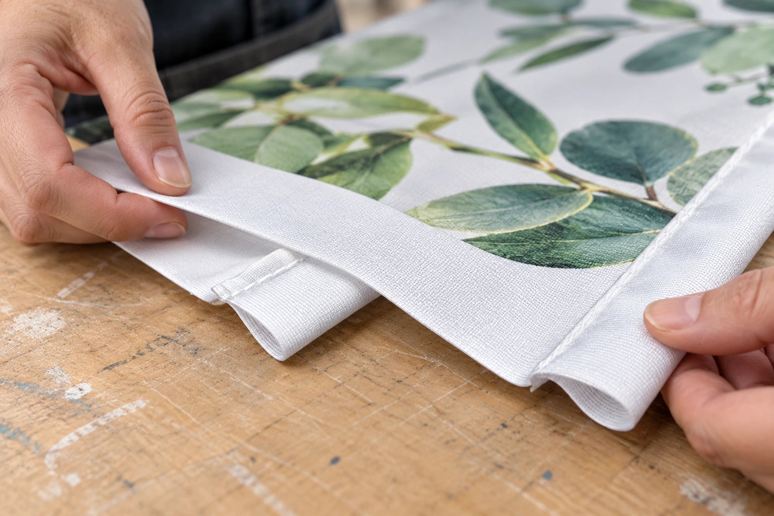 
Open Seam Banner Finishing