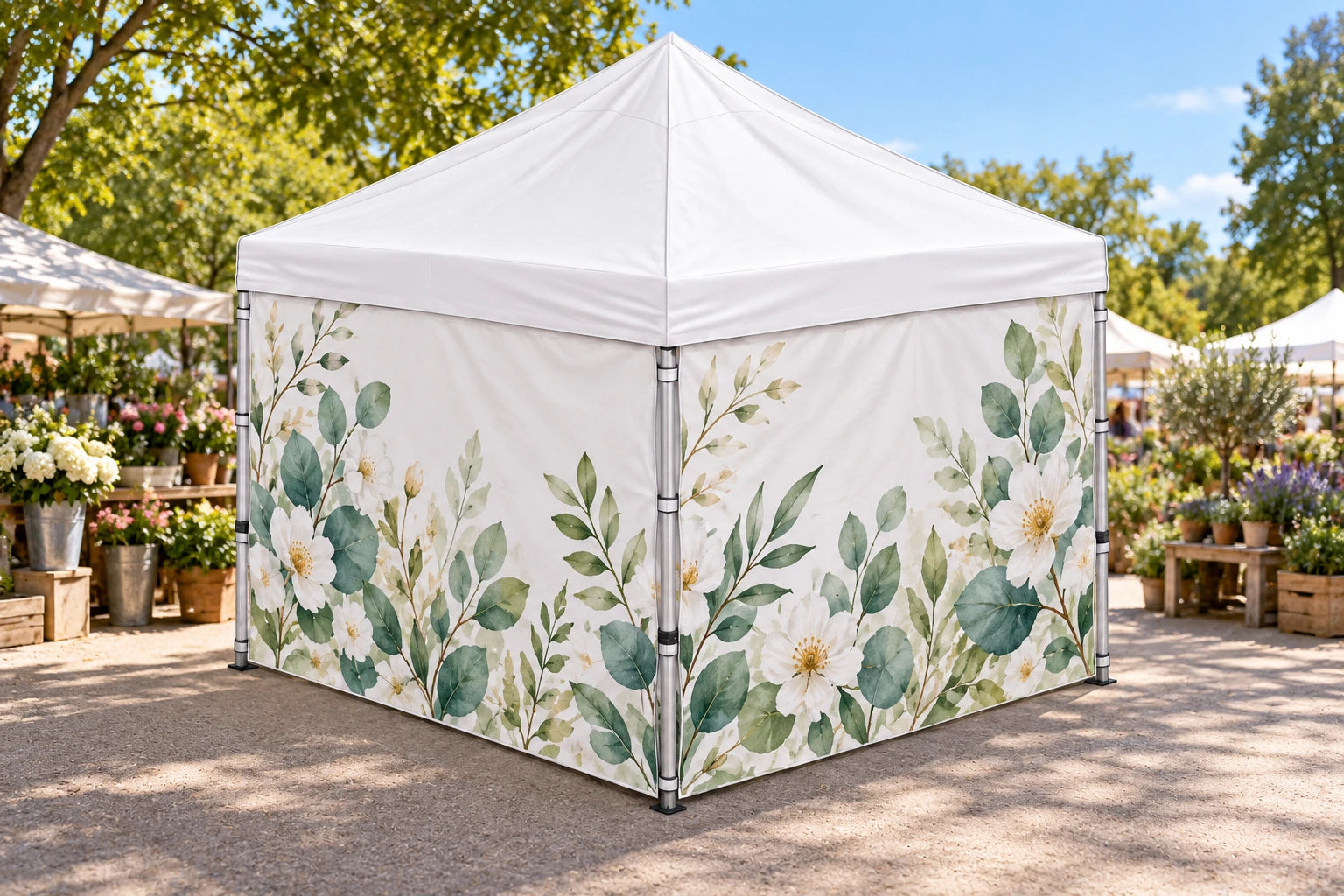 
Single-sided full tent wall
