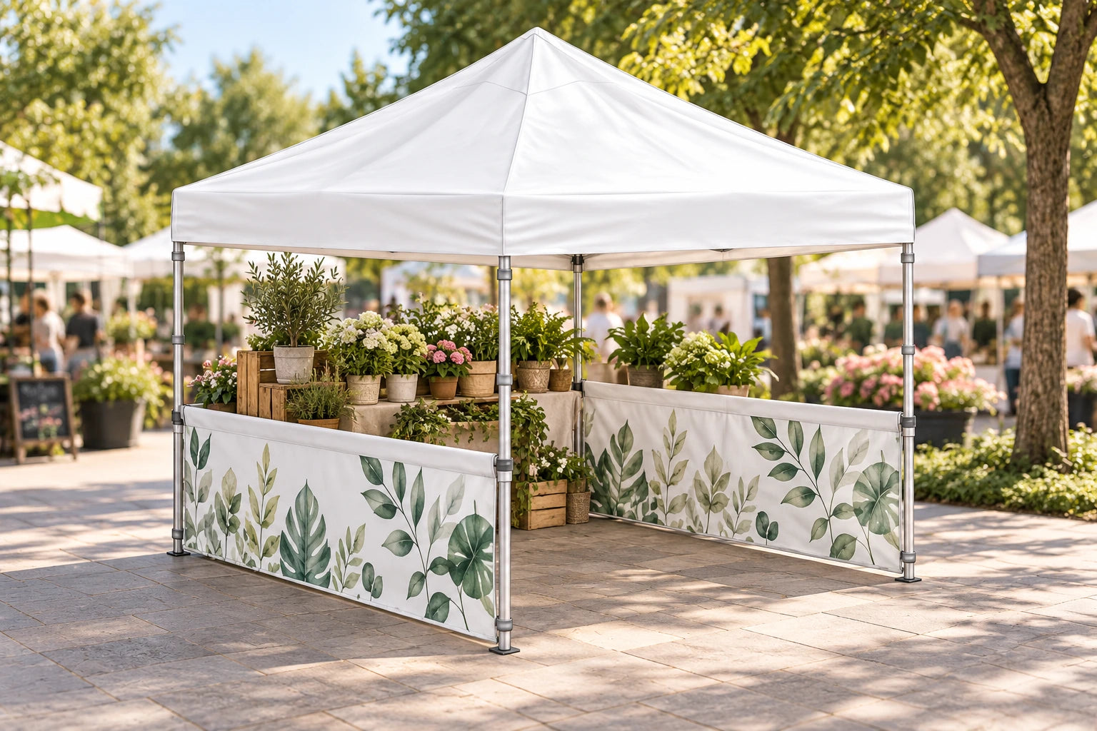 
Half tent wall