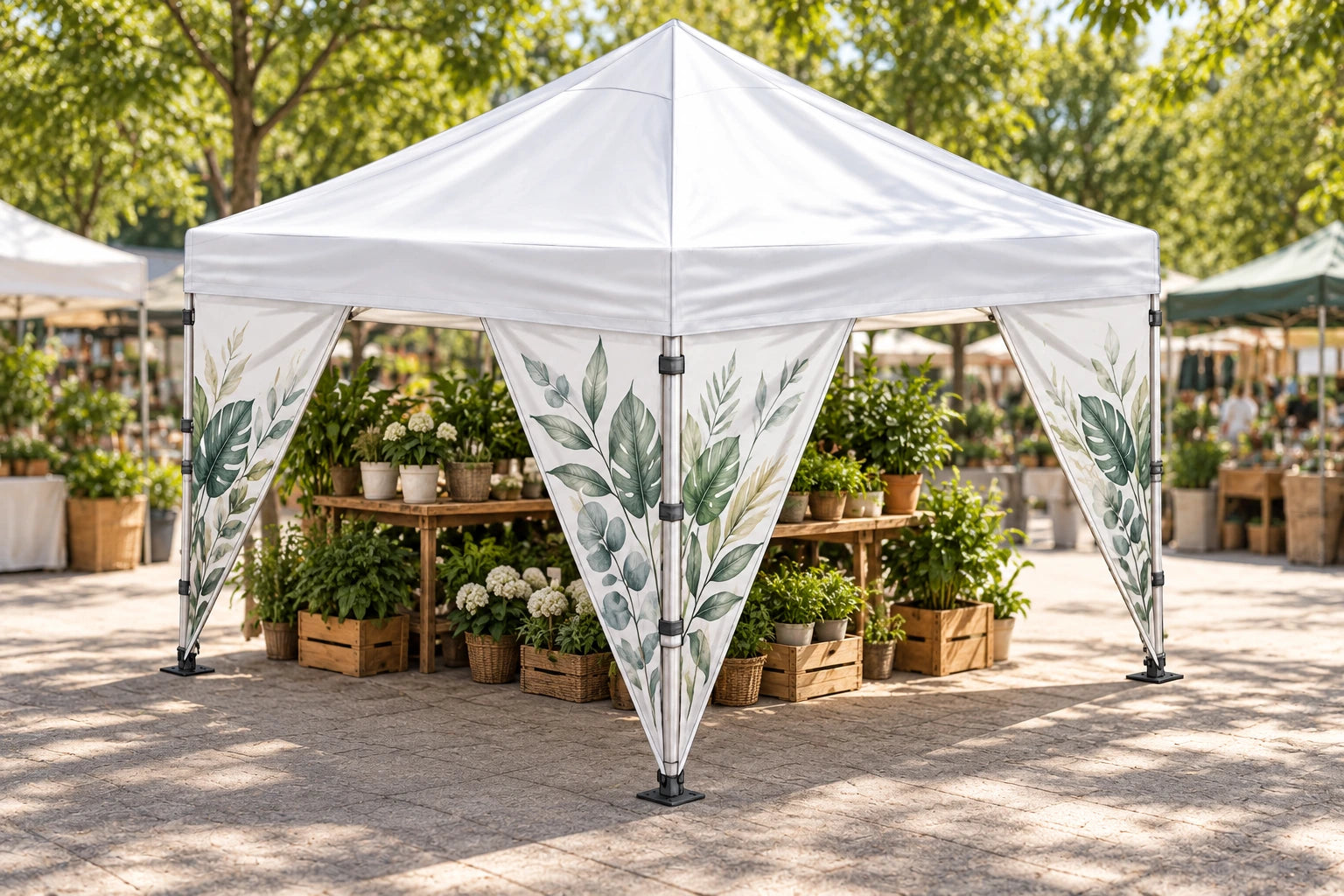 
Triangle corner curtains