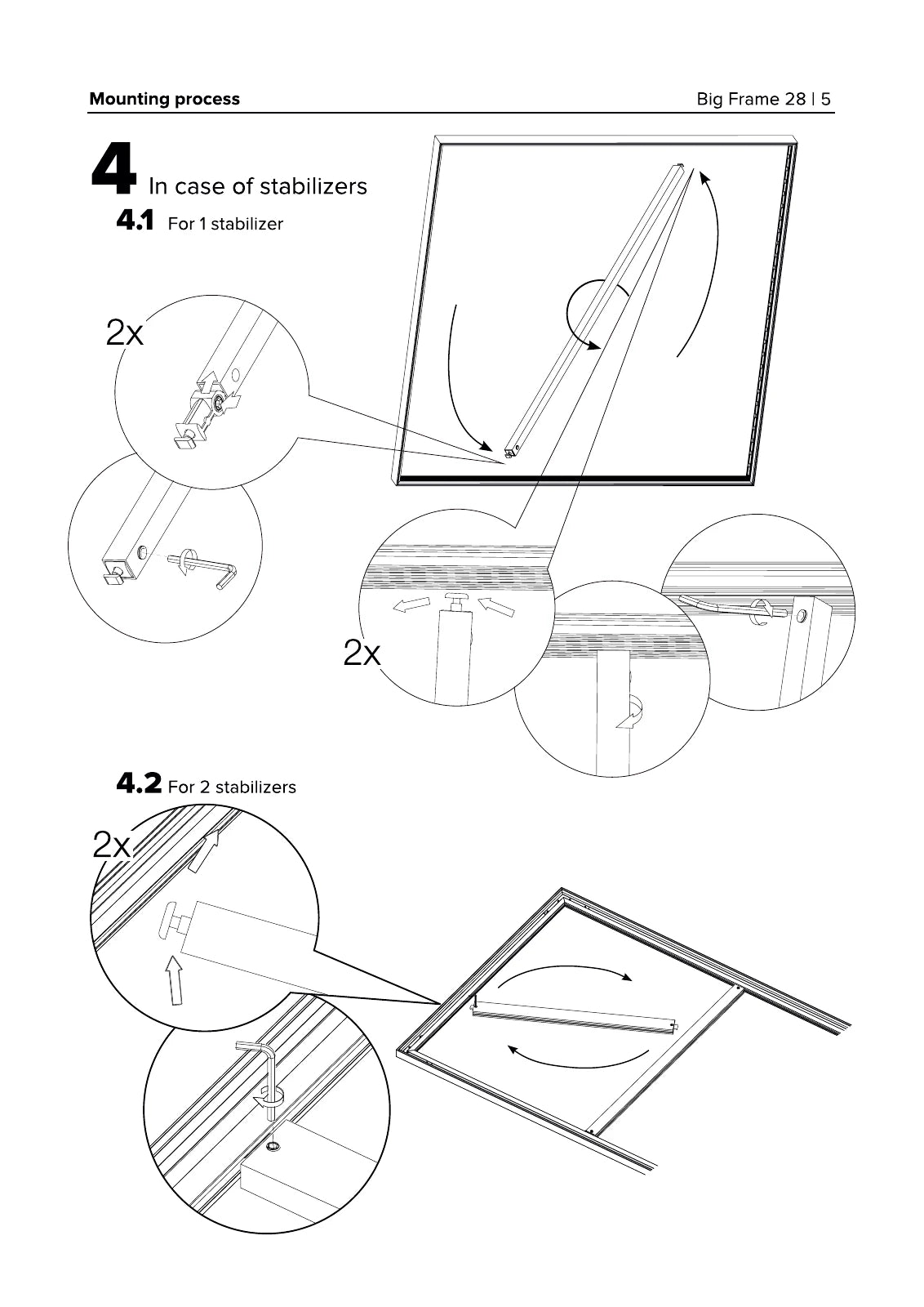 
Big Frame 19 mm stabilizer