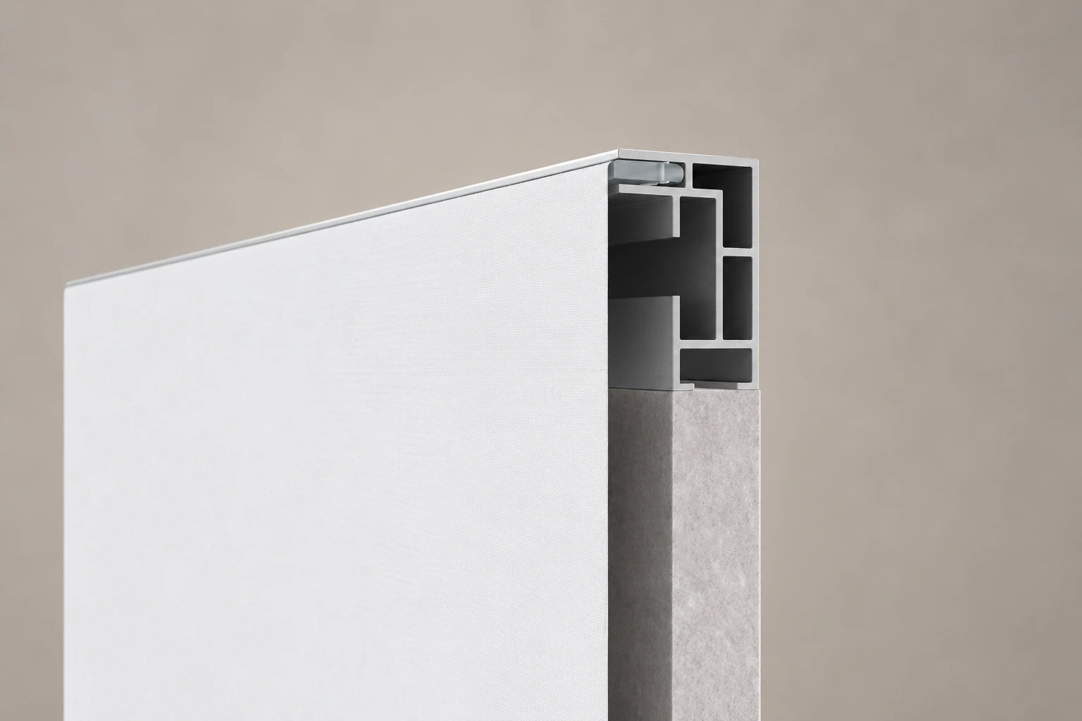 Acoustic Slim 28 profiel en invulling, doorsnededetail