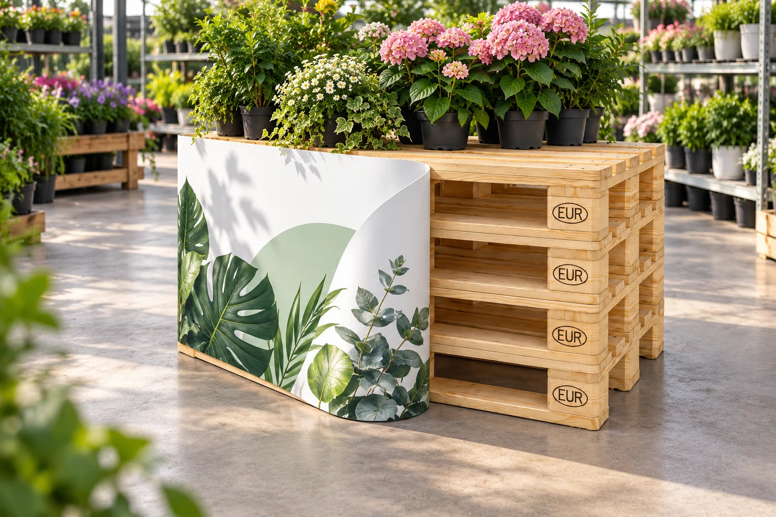 
Bedrukte palletfolie