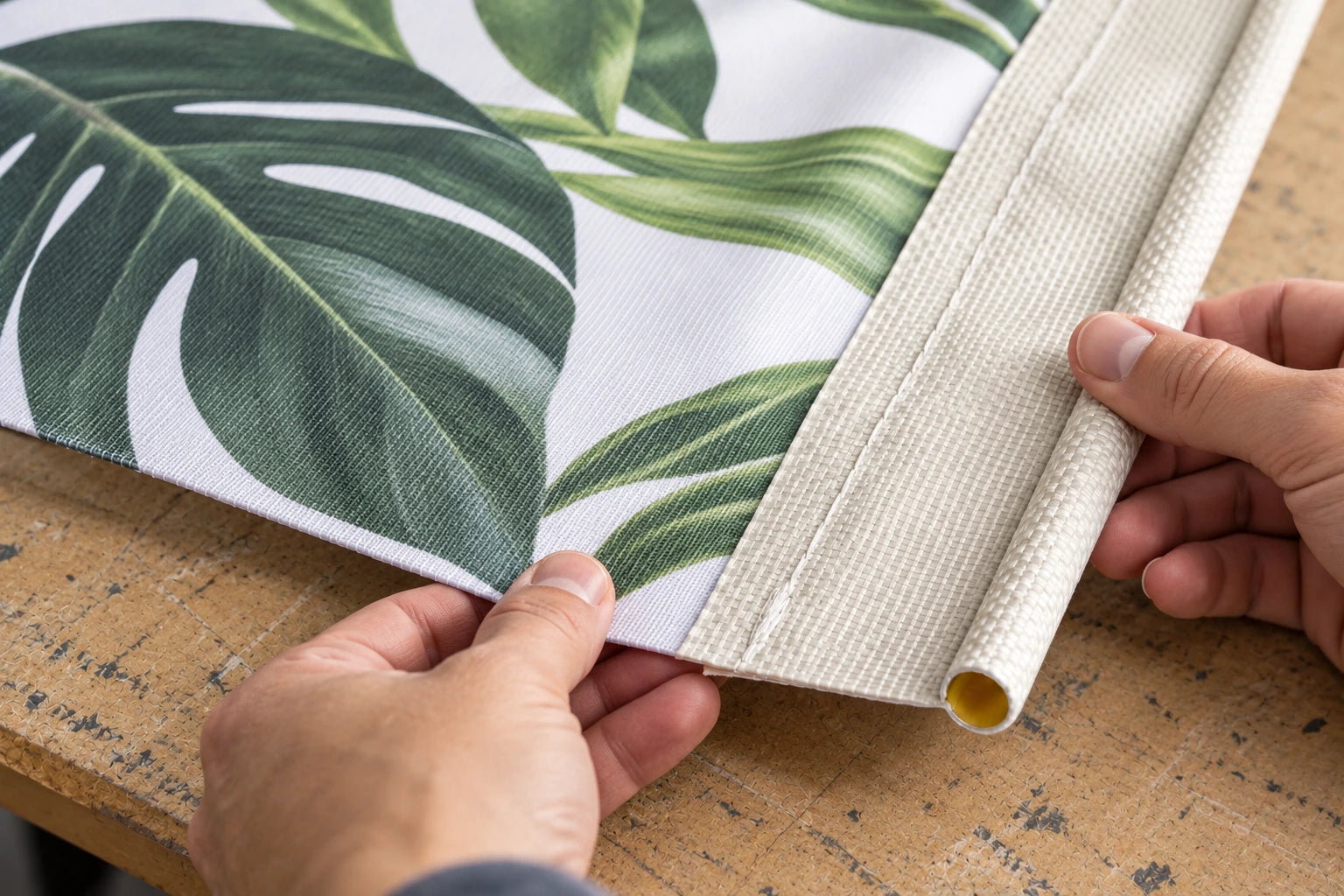 
Zpracování banneru s kedrovou lištou