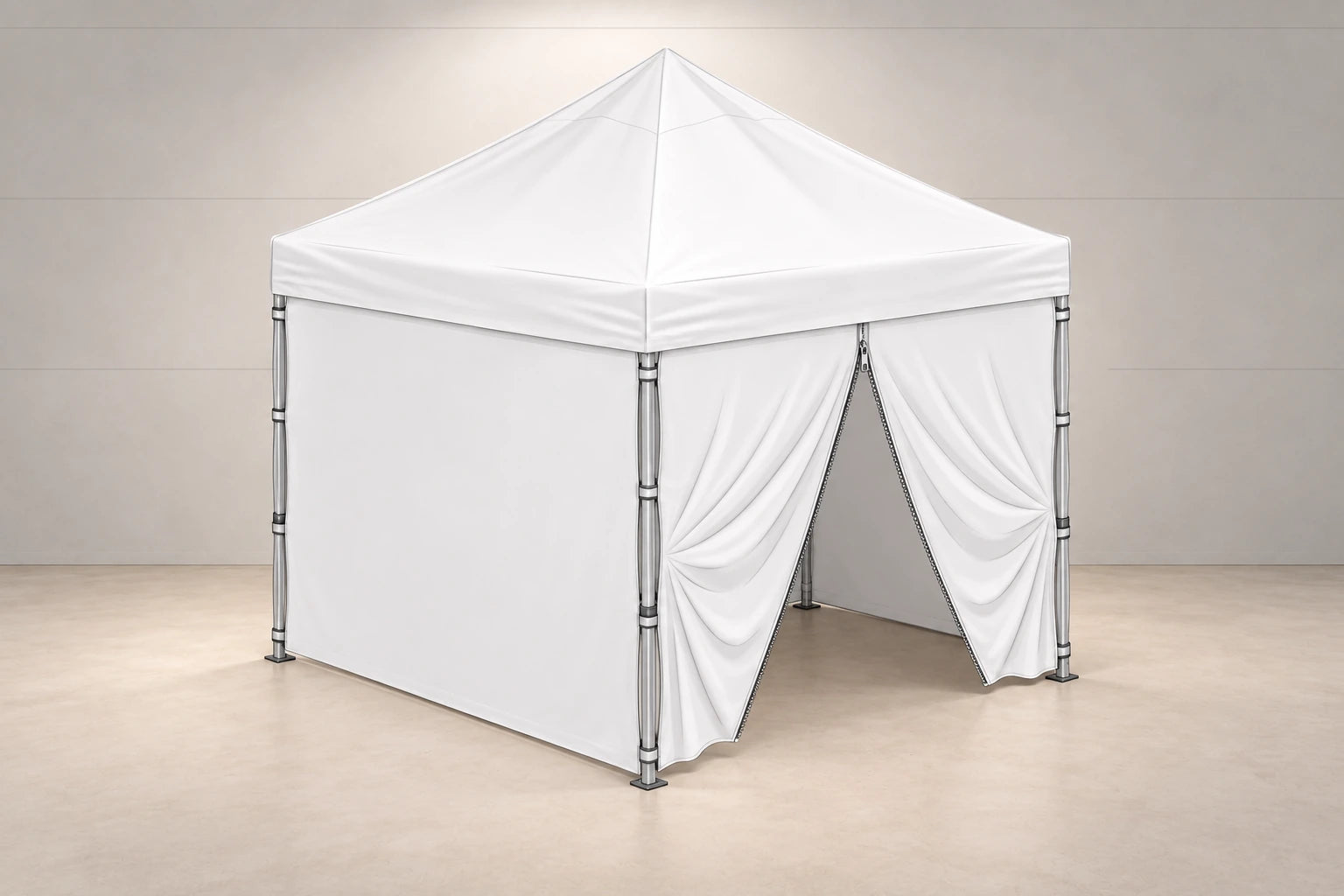 
Parede de tenda com porta de fecho