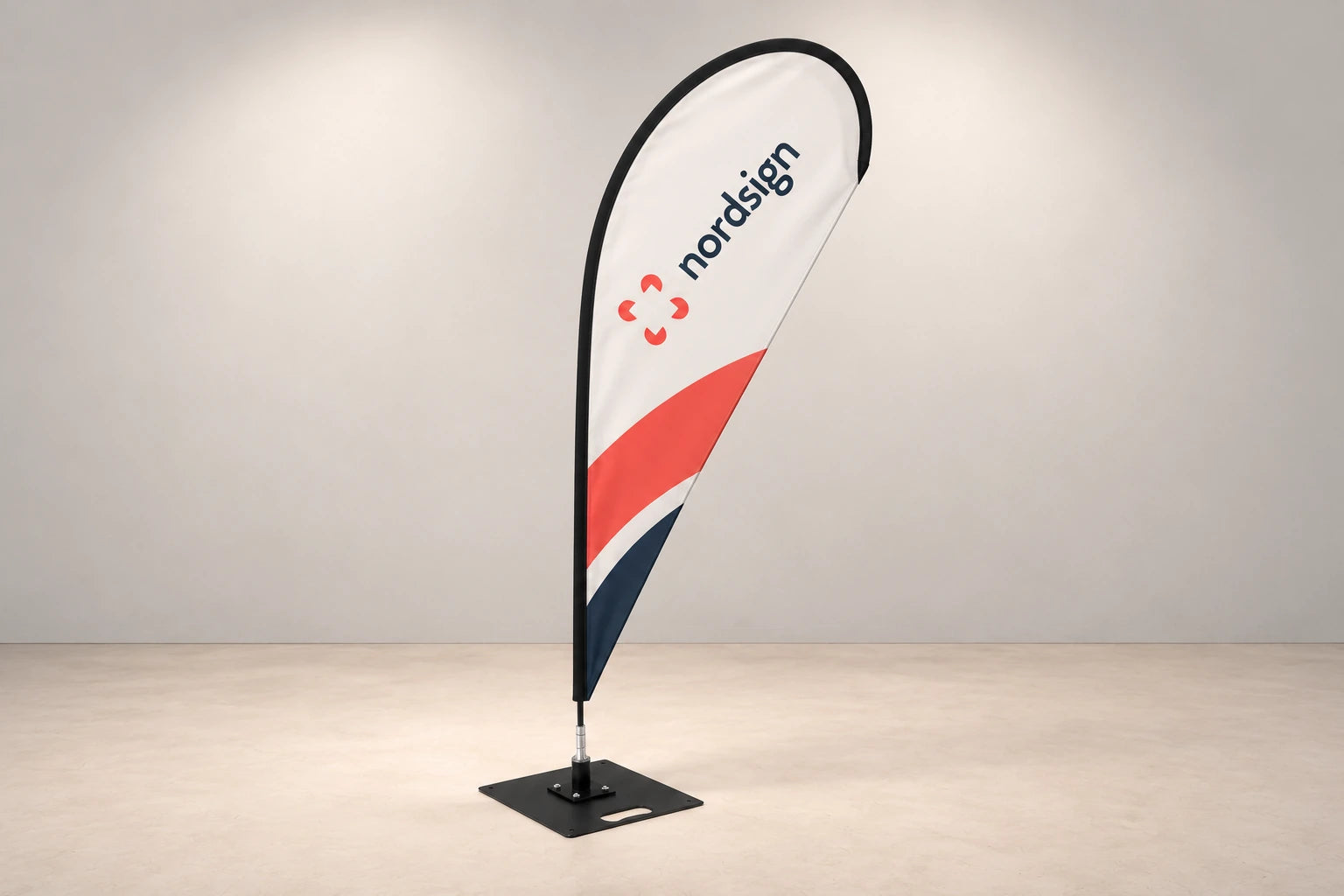 
Standard double-sided Drop flag, Samba: 
Drop flag shape example